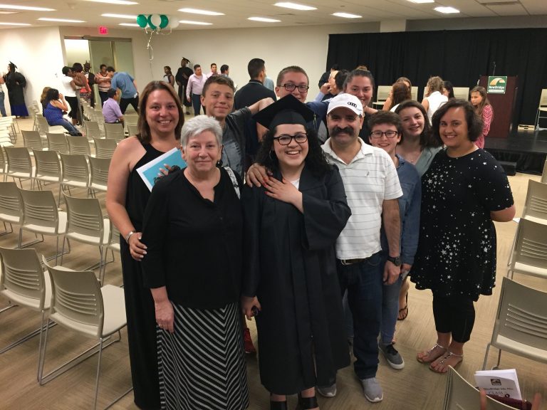 Laura's family and friends couldn't have been prouder.