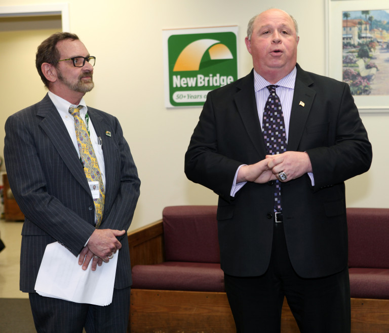 Robert Parker and Parsippany Mayor James R. Barberio