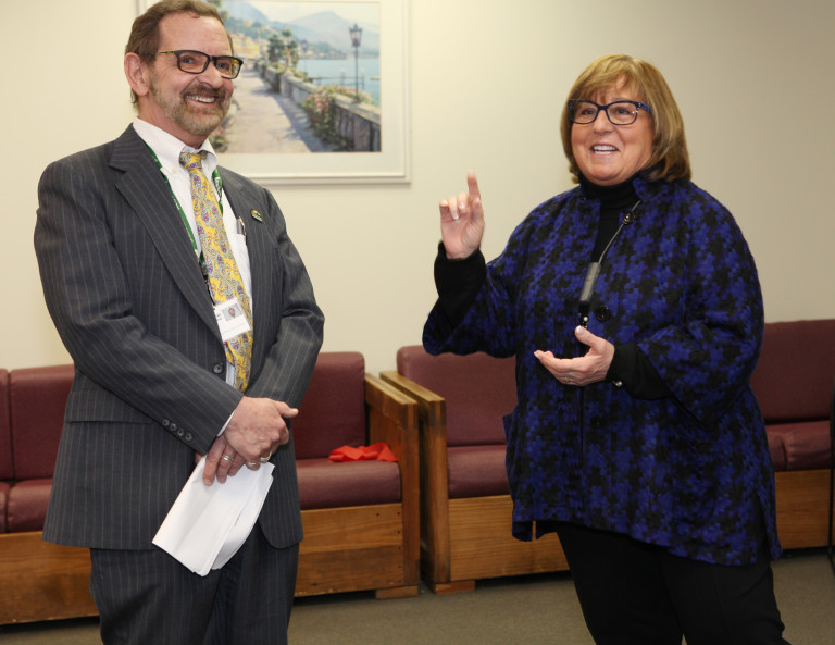 Robert Parker and Morris County Freeholder Director Kathy DeFilippo